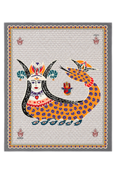 Dellel Deri Gray Shahmeran Monogram Pareo