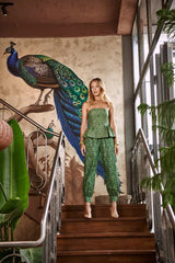 Sadie and Dione Poppy Green Co-Ord Set