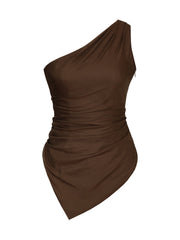 WAYT Silhouette One-Shoulder Blouse