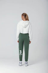 Wear Three Points White Simplicity Crop Sweatshirt