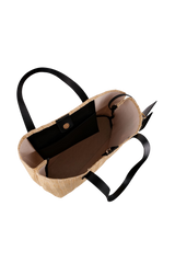 Dellel Deri Black Wicky Straw Bag