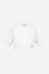 Wear Three Points White Weekend Crop T-Shirt