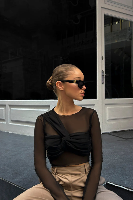 Wear Three Points Carrie Tulle Blouse