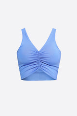 Wear Three Points Blue Pleated Bustier