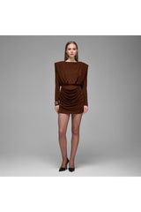 Studio Norn Lumi Pleated & Ruched Mini Dress
