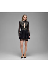 Studio Norn Runa Cut-out Detailed & Balloon Skirt Lace Dress