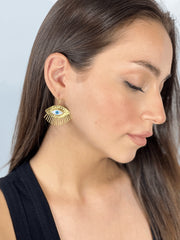 Chaseldor Gold Mystic Eye Earrings