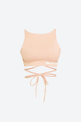Wear Three Points Salmon Torsolette Tied Bustier