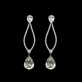 SooSilkyGems DANGLING SOLITAIRE DROP EARRINGS