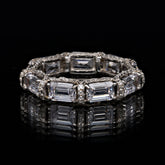 SooSilkyGems BAGUETTES WEDDING RING