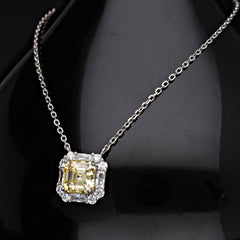 SooSilkyGems PAVE EDGED CHAIN NECKLACE