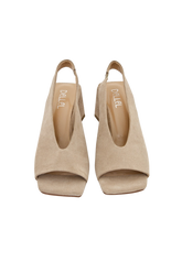 Dellel Deri Mink Sonia Heeled Shoes