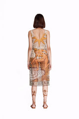 WAYT Tarot Print Mesh Dress