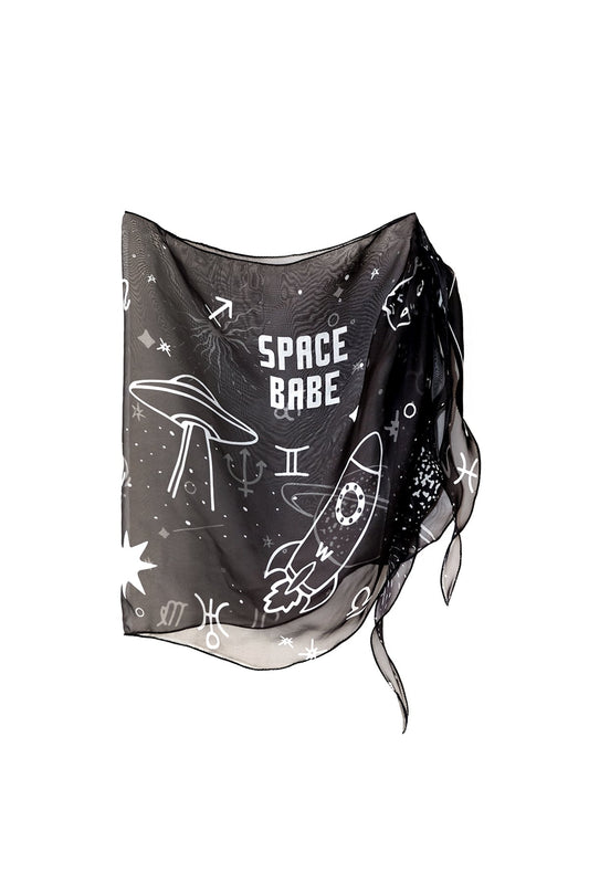 Wayt Space Babe Celestial and Zodiac Print Sarong