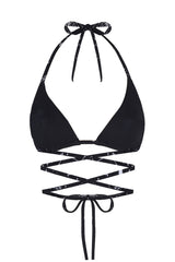 WAYT Space Babe Celestial and Zodiac Print Recycled Bikini Top