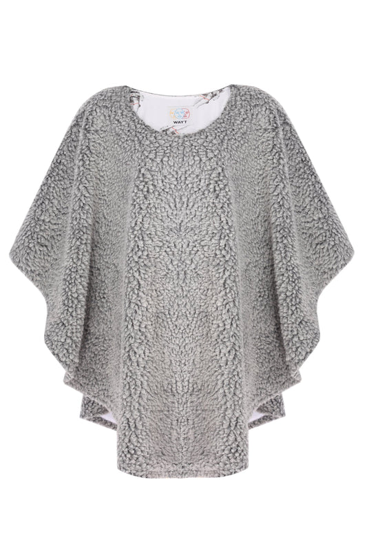 Wayt Cosmonaut Double Sided Faux Fur Poncho