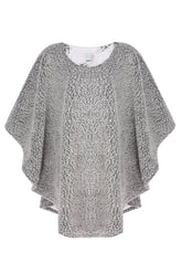 WAYT Cosmonaut Double Sided Faux Fur Poncho