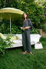 Handarte Los Angeles Antrasit Müslin Pantolon