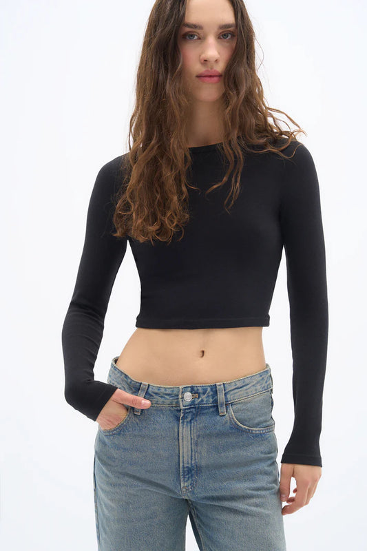 Wear Three Points Pulse Basic Black Long Sleeve T-Shirt