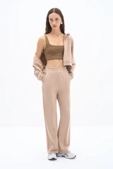 Wear Three Points Stone Colored Lubna Trousers