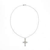 SooSilkyGems BAGUETTE CROSS CHAIN NECKLACE
