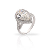 SooSilkyGems PAVE DROP SOLITAIRE RING