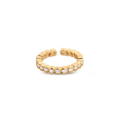 Chaseldor Gold Row Stone Ring
