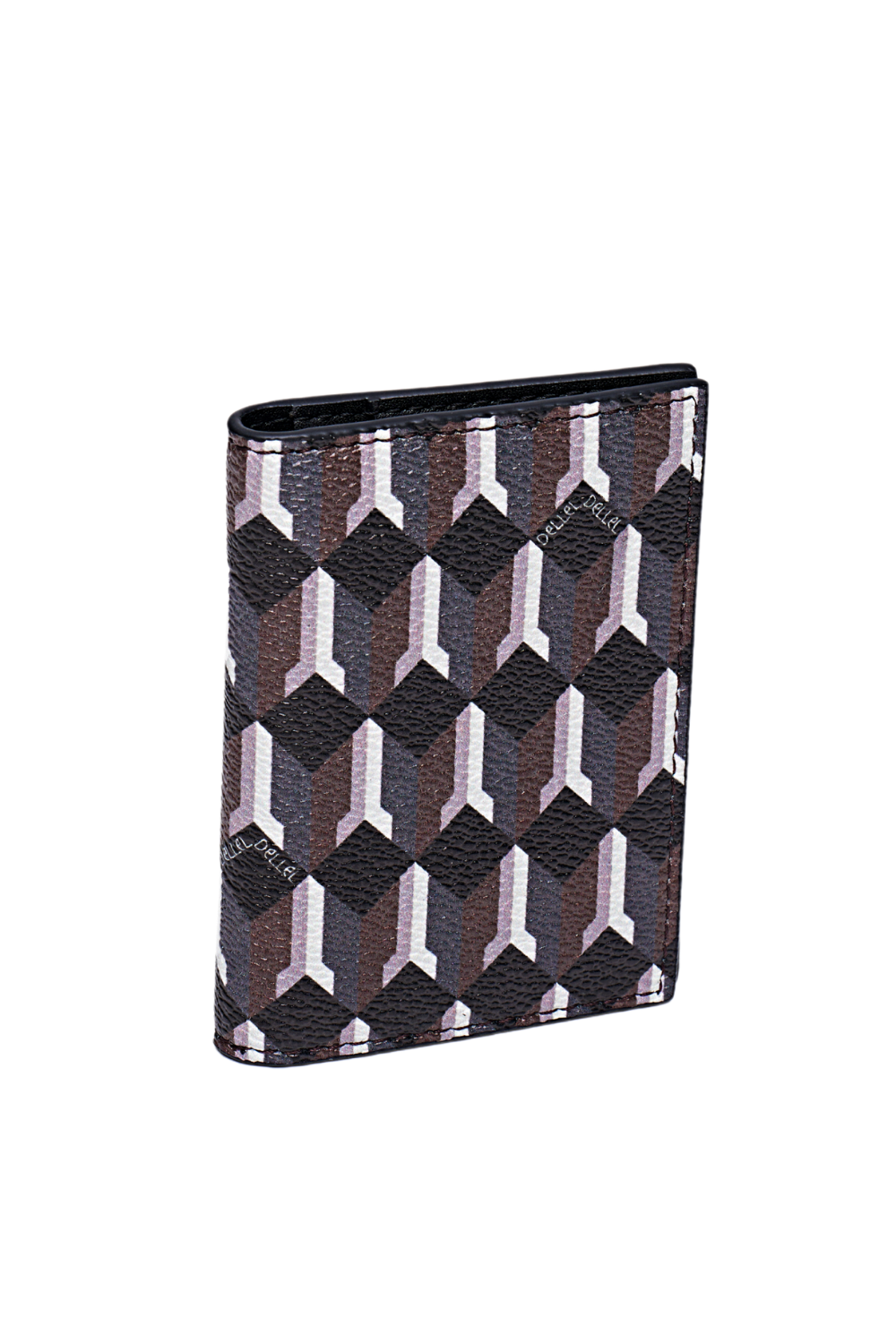 Dellel Deri Monogram Black Card Holder