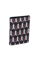 Dellel Deri Monogram Black Card Holder