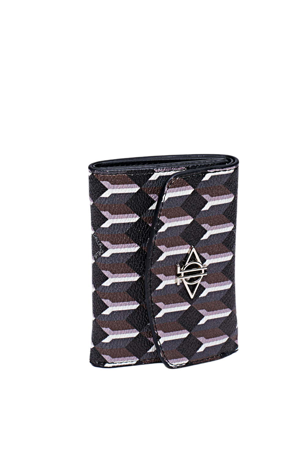 Dellel Deri Monogram Siyah Cüzdan