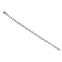 SooSilkyGems BAGUETTE AND ROUND SETTING TENNIS BRACELET