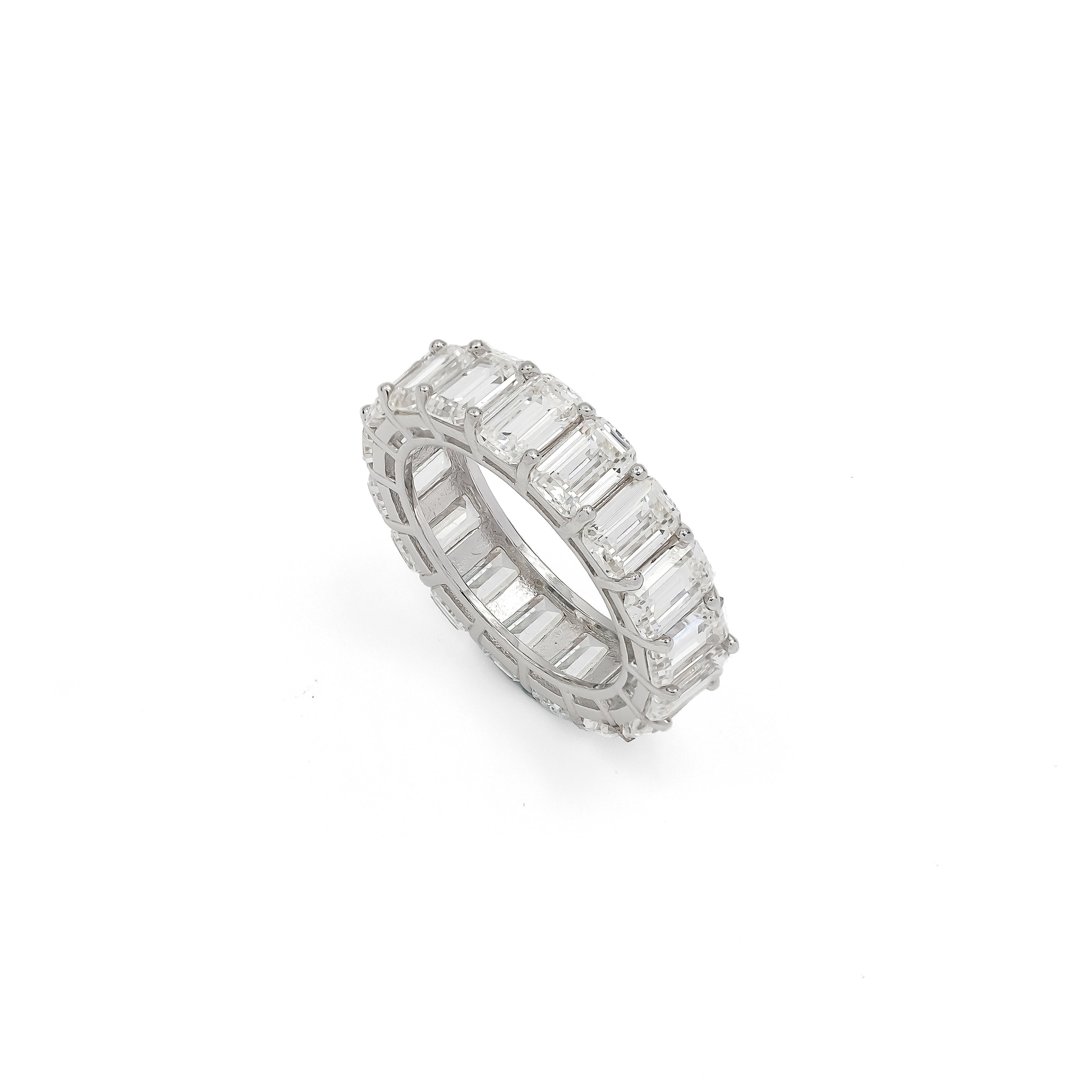 SooSilkyGems MULTICOLOR BAGUETTE STONES WEDDING RING