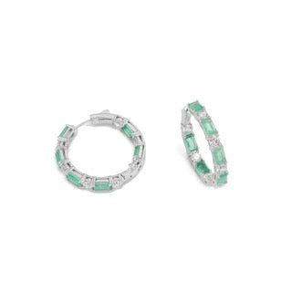 SooSilkyGems TOURMALINE HOOP EARRINGS