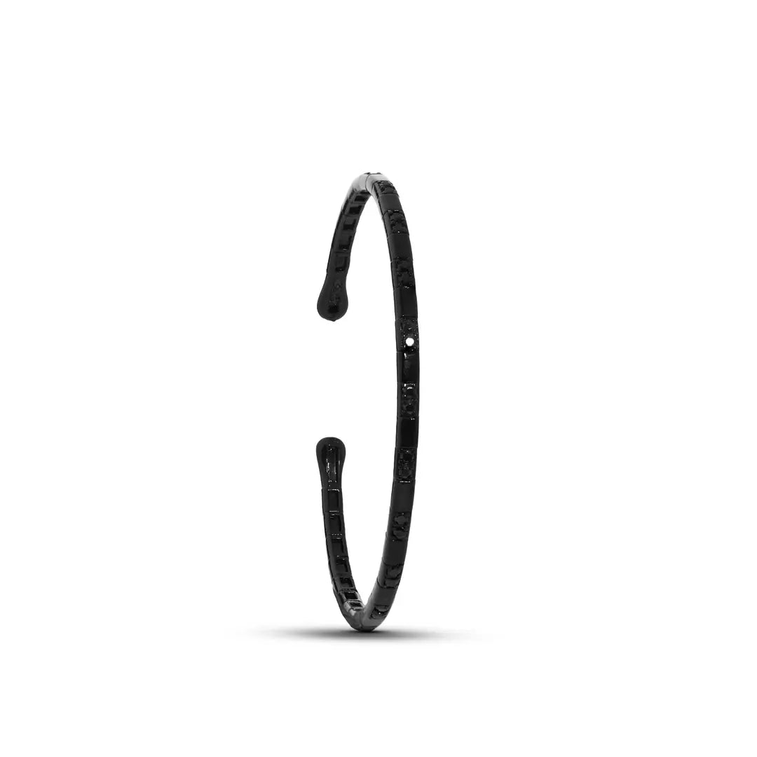 Chaseldor Noir Edge 925 Ayar Gümüş Erkek Bileklik