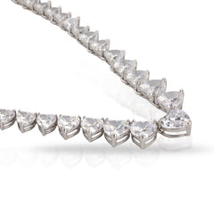 SooSilkyGems LOVE TENNIS NECKLACE