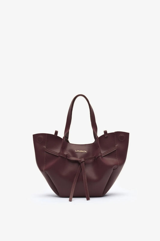 Loventa Mini Tote Bag Niesha - S Black Claret Red