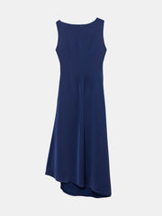 peploum Amor Drapped Sateen Elbise - Dusty Midnight