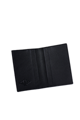 Dellel Deri Monogram Black Card Holder