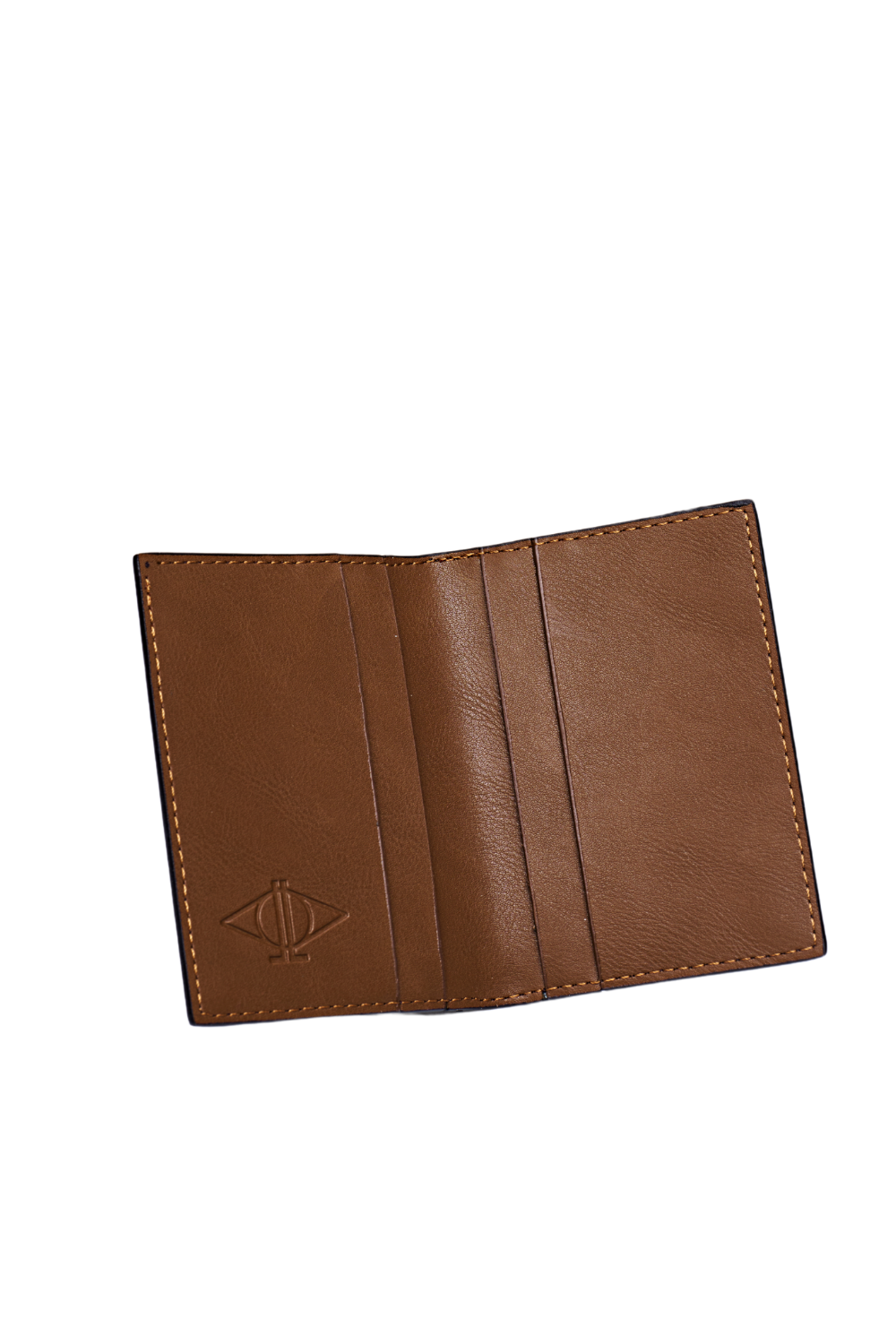 Dellel Deri Monogram Brown Card Holder