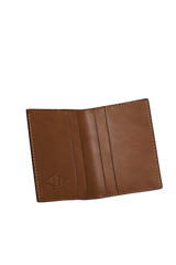 Dellel Deri Monogram Brown Card Holder
