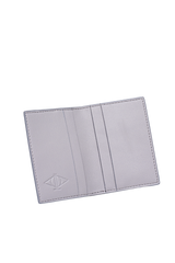 Dellel Deri Monogram Gray Card Holder
