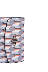 Dellel Deri Monogram Gri Cüzdan