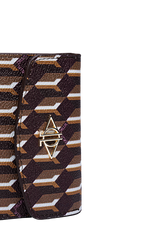 Dellel Deri Monogram Kahverengi Cüzdan