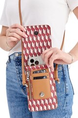 Dellel Deri Claret Red Helion Phone Bag