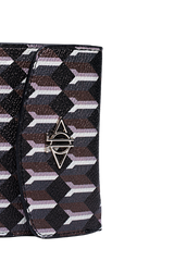 Dellel Deri Monogram Siyah Cüzdan