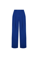 Knitology KNTLGY Cyber Blue Satin Precision Trousers