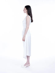 Peploum Amor Draped Satin Dress