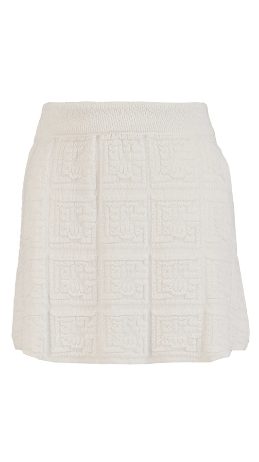 Knitology KNTLGY White Knitted Tennis Skirt