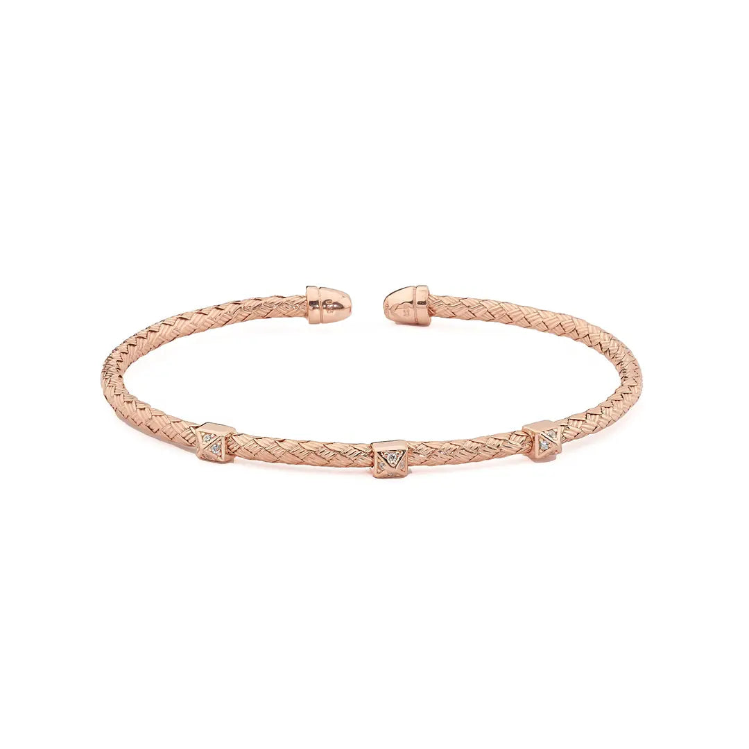 Chaseldor Rosetwist Bracelet – 925 Sterling Silver