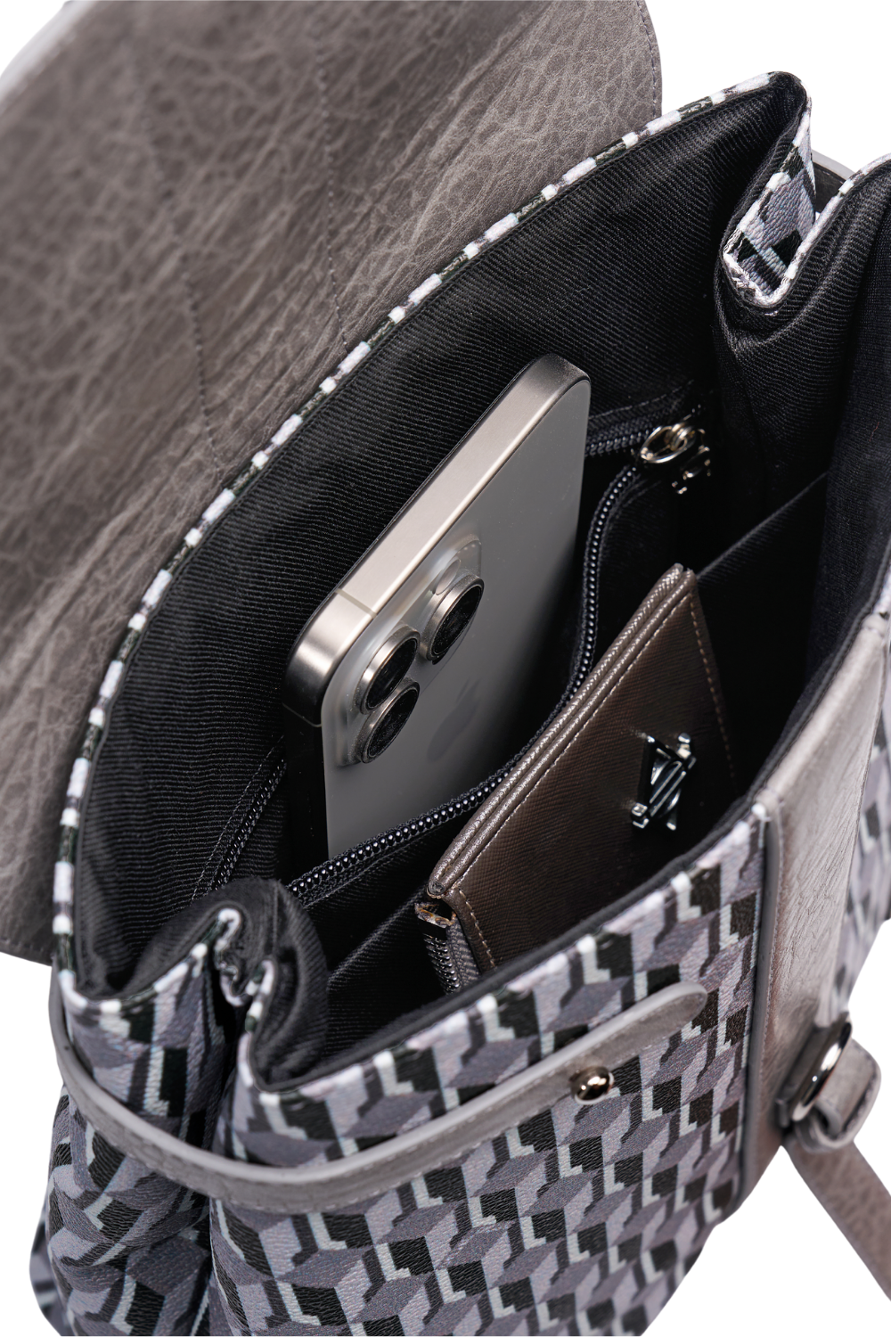 Dellel Deri MBack Gray Backpack